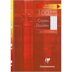 100 copies doubles A4 Séyès Clairefontaine