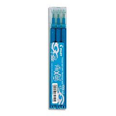Lot 3 recharges stylo roller turquoise moyen FriXion Pilot