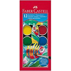 12 peinture gouache et pinceau Faber Castell