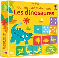 Les dinosaures - Coffret livre et dominos