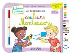 Les livres-ardoises - Je découvre les couleurs Montessori