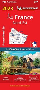 Carte France Nord-Est 2023 Michelin