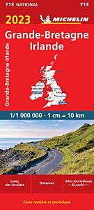 Carte Grande-Bretagne, Irlande 2023 Michelin