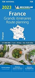 Carte France Grands Itinéraires 2023 Michelin