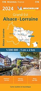 Carte Régionale Alsace, Lorraine 2024