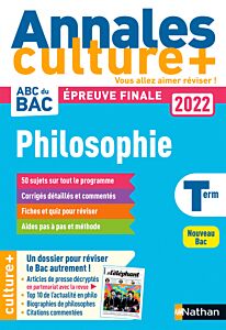 Annales Culture + - Philosophie - Bac 2022
