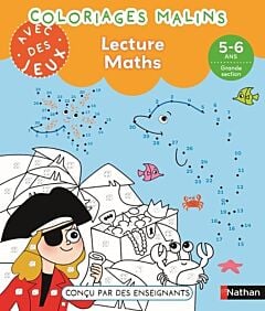 Coloriages malins avec des jeux - Lecture Maths 5-6 ans GS