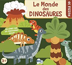 Coffret puzzle 3D - Le monde des dinosaures