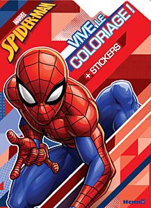 Marvel Spider-Man - Vive le coloriage ! + Stickers (Fond formes géométriques)