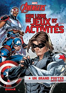 Marvel Avengers - Mon livre de jeux et activités + un grand poster (Faucon et soldat de l'Hiver)