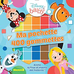 Disney Baby - Ma pochette 400 gommettes (Fond bleu)