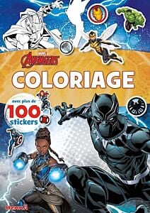 Marvel Avengers - Coloriage avec plus de 100 stickers (Black Panther)