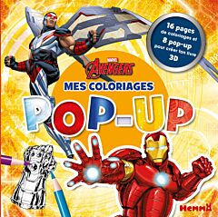 Marvel Avengers - Mes coloriages Pop-Up - 16 pages de coloriages et 8 pop-up pour créer ton livre 3D