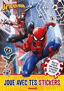 Marvel Spider-Man - Joue avec tes stickers - Colle tes stickers pour trouver la solution des jeux !