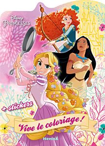 Disney Princesses - Vive le coloriage ! (Raiponce, Pocahontas, Merida) - + stickers