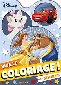 Disney - Vive le coloriage ! (Belle et la Bête, Marie, Flash Mc Queen) - + stickers