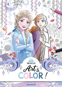 Disney La Reine des Neiges 2 - Art & Color ! (Elsa et Anna fond hiver)