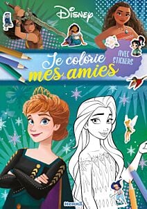 Disney - Je colorie mes amies (Anna et Elsa) - Avec stickers