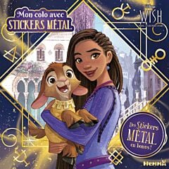 Disney Wish - Mon colo avec stickers métal - Des stickers métal en bonus !