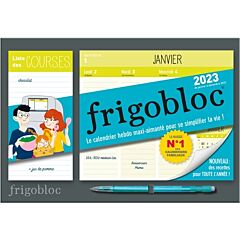 Mini Frigobloc Hebdomadaire 2023 - Calendrier d'organisation familiale / sem  (de janv. à déc. 2023)