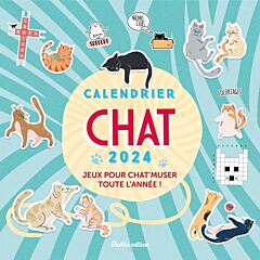Calendrier mural jeux chats 2024