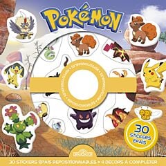Pokémon - Pochette de stickers épais repositionnables - Des scènes de cherche-et-trouve à créer à l'