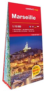 Marseille 1/15.000 (carte grand format laminée - plan de ville)