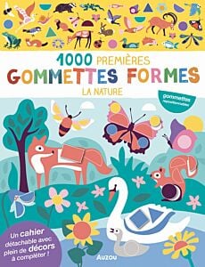MES TOUT PREMIERS AUTOCOLLANTS - 1000 PREMIÈRES GOMMETTES FORMES - LA NATURE
