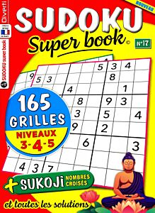 Magazine Sudoku super book, numéro 17, du 15/05/2024