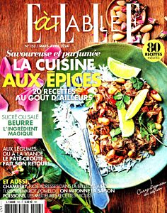 Magazine Elle a table + livre, numéro 153, du 07/03/2024