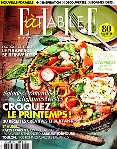 Magazine Elle a table + livre, numéro 154, du 02/05/2024