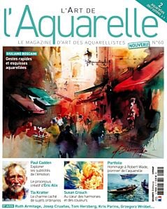 Magazine L'art de l'aquarelle, numéro 60, du 15/03/2024