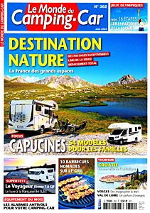 Magazine Le monde du camping car, numéro 362, du 03/05/2024