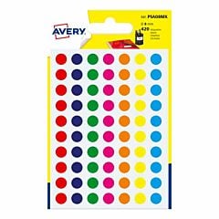 420 pastilles 8 mm coloris assortis Avery