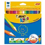 Etui 24 crayons de couleur Evolution Bic Kids