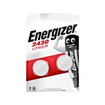 2 piles CR2430 Energizer bouton lithium 