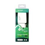 Chargeur secteur USB 2 ports blanc Wyn access
