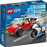 La course poursuite de la moto de police Lego City