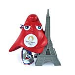 Figurine Mascotte 12 cm Tour Eiffel JO Paris 2024