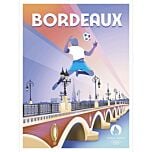 Affiche officielle Bordeaux 30x40 cm JO Paris 2024 