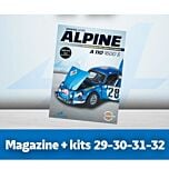 Alpine A110 Magazine et Kits n°29, 30, 31 et 32