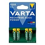 4 piles rechargeables AAA/LR03 Varta