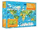 Les animaux du monde - Coffret livre et puzzles - dès 7 ans