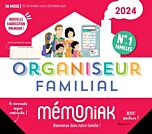 Organiseur familial Mémoniak 2024, calendrier organisation familial mensuel (sept. 2023- déc. 2024)