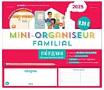 Mini-organiseur familial Mémoniak, calendrier familial mensuel (sept. 2024- déc. 2025)
