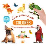 Mon bel imagier à compléter - Les animaux colorés - Avec de grands stickers