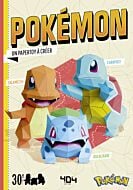 Papertoy Pokémon Starters : Bulbizarre, Carapuce et Salamèche