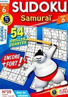 Magazine Sudoku samurai niveau 6, numéro 20, du 14/03/2024
