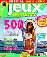 Magazine Jeux vacances 100% jeux, numéro 54, du 30/05/2024