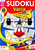 Magazine Sudoku varia, numéro 107, du 11/04/2024